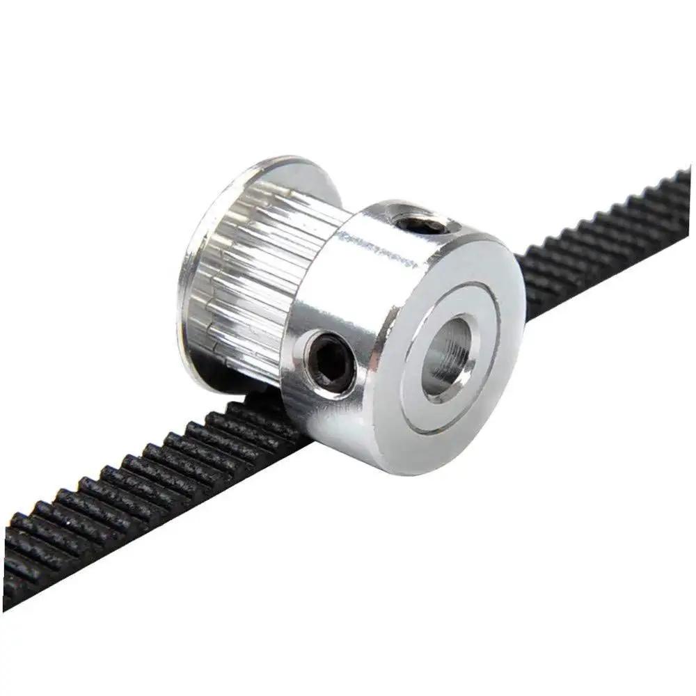 GT2 20 Tooth Aluminum Timing Belt Pulley With 5mm Bore For 6mm Wide Belts Includes Screws High Precision Machined For 3D Printers CNC Milling Machines