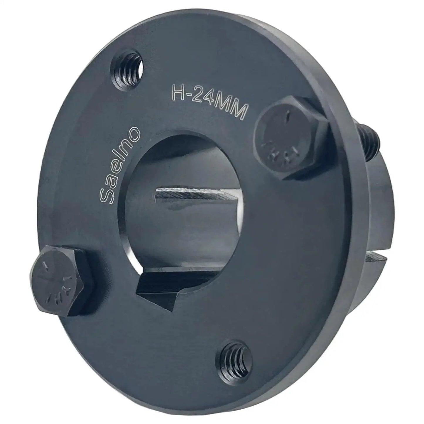 H Style 24mm Split Taper Bushing For Pulleys And Sheaves, Carbon Steel Locking Bushing With 24 Mm Bore, Keyseat 8x3.3