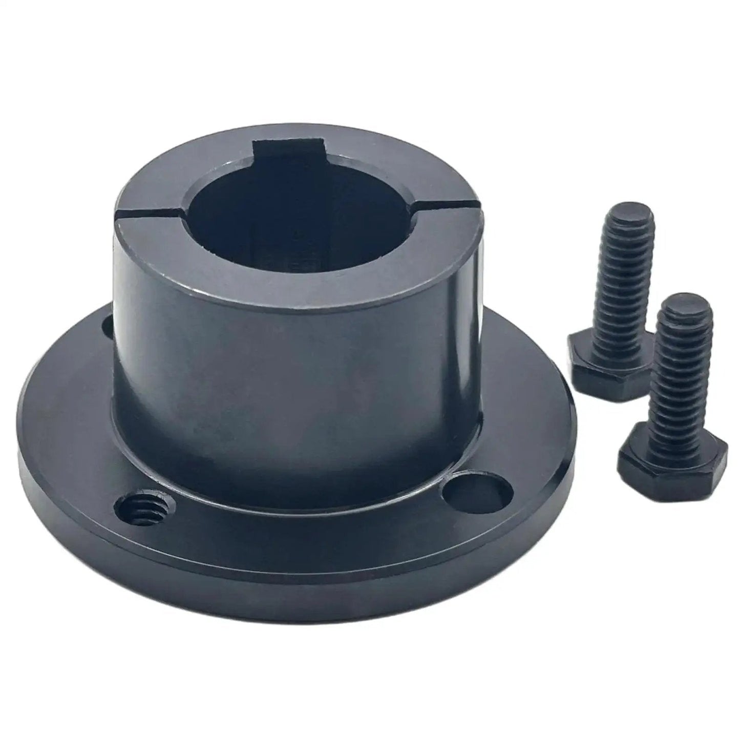 H Style 24mm Split Taper Bushing For Pulleys And Sheaves, Carbon Steel Locking Bushing With 24 Mm Bore, black oxidized finish