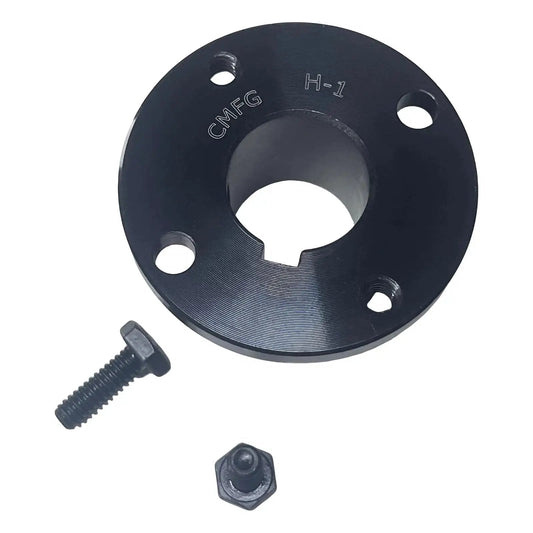 H Style Split Taper Bushing For Pulleys And Sheaves, 1 Inch Bore, STB Carbon Steel Lock Bushing, Anti Rust, Includes Two 1/4-20UNC Screws