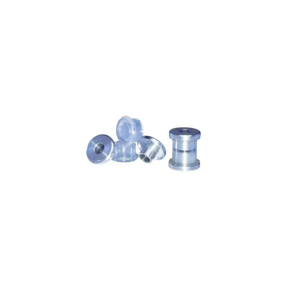 Harley Davidson Riser Bushings Gooden Tight Bushing Set For FLT GT2S By Alloy Art, four silver bushings reducing vibration, made in USA