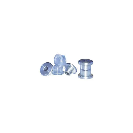 Harley Davidson Riser Bushings Gooden Tight Bushing Set For FLT GT2S By Alloy Art, four silver bushings reducing vibration, made in USA