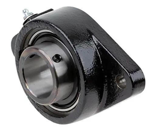 One Seven Sixteenth Inch Flange Block Ball Bearing FX3S223E Heavy Duty Cast Iron Housing by Rexnord Link Belt, side view
