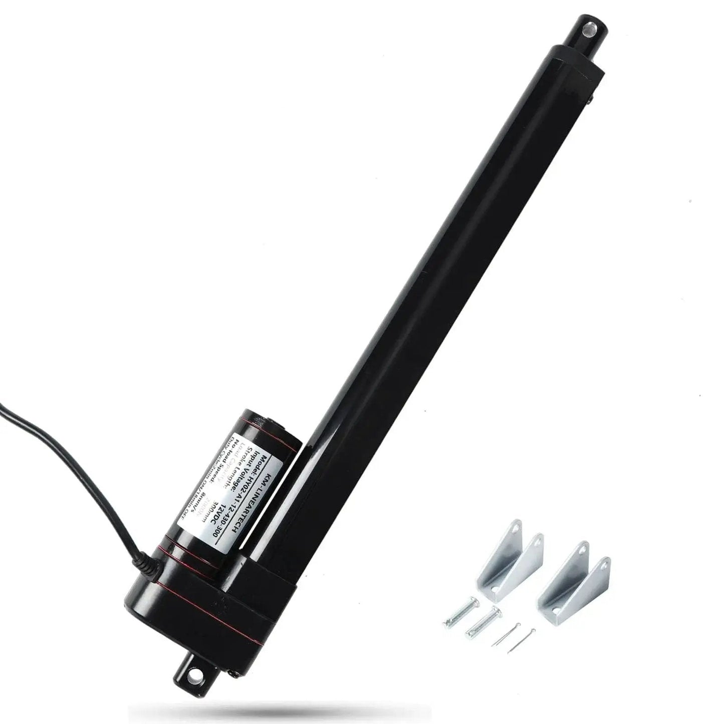Heavy Duty 12V Electric Linear Actuator With 4 Inch Stroke And 440Lbs Capacity IP65 Waterproof with mounting brackets