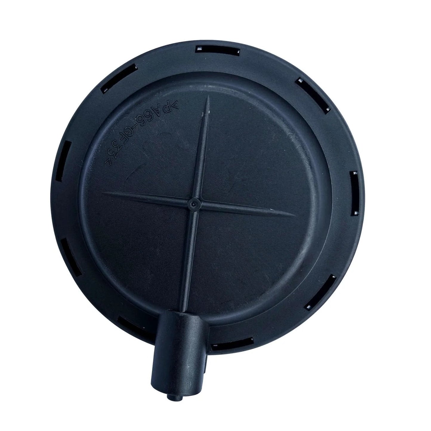 Heavy Duty 4WD Vacuum Actuator For Ford F150 F250 1997 2004 Expedition And Lincoln Navigator Direct Plug N Play Replacement With OEM Fit Compatible With F65Z-3G360-BA 1S10933 600-300 TCA-34 No Cutting Easy Install, top view showing circular black plastic design.