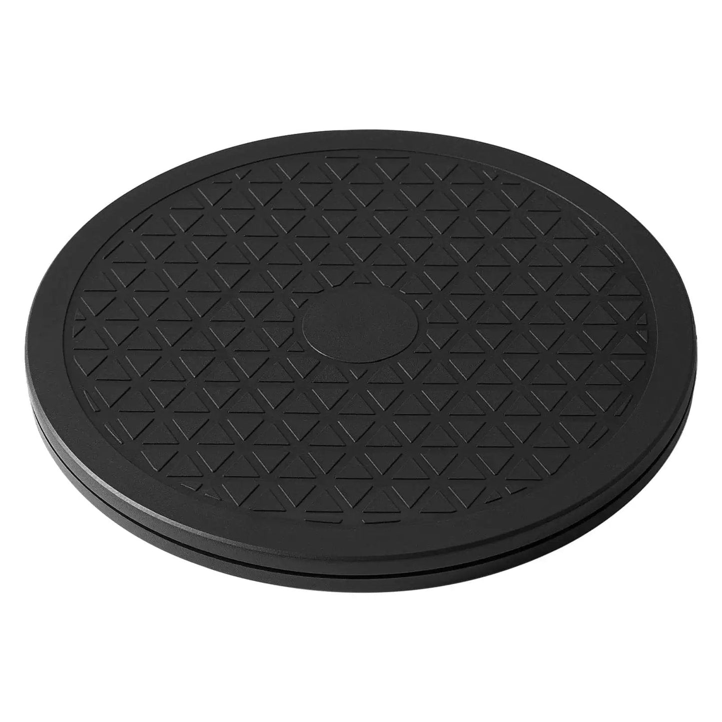Heavy Duty Rotating Swivel Stand With 8 Inch Lazy Susan Base, non-slip groove, ideal for displays and monitors, black color