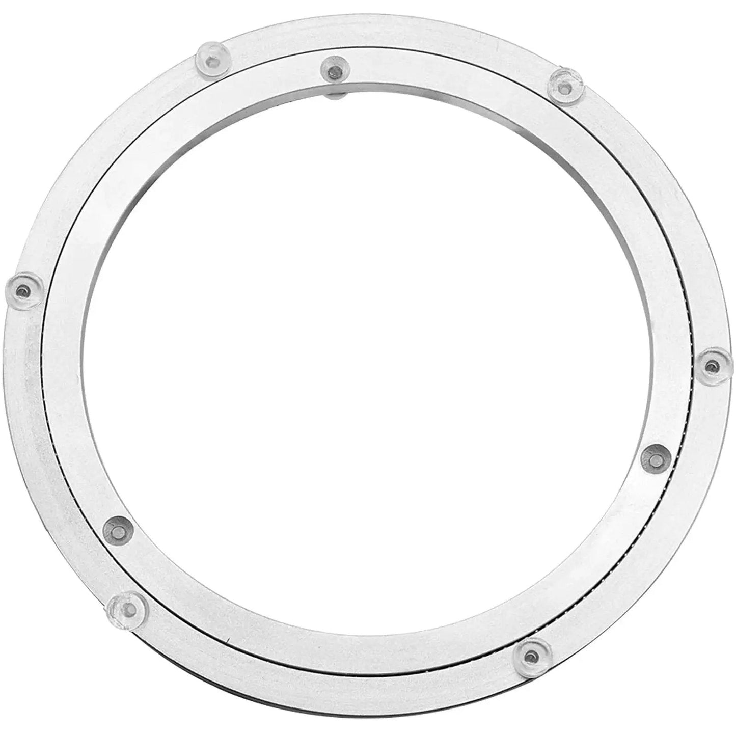 Heavy Duty Aluminium Alloy Turntable Bearing For Lazy Susan Rotating Plate With Smooth Swivel Action Dining Table Hardware, front view