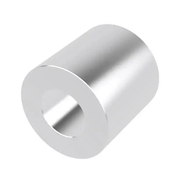 Heavy Duty Aluminum Spacer 1 Inch OD By Half Inch ID Unthreaded Standoff Round Bushing Plain Finish 2 Pack 6061 Aluminum
