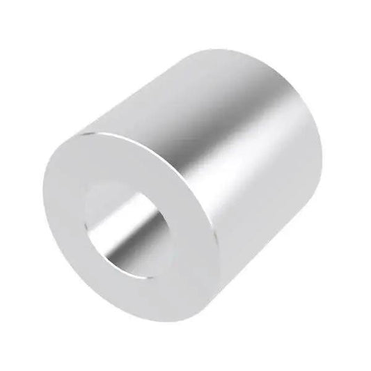 Heavy Duty Aluminum Spacer 1 Inch OD By Half Inch ID Unthreaded Standoff Round Bushing Plain Finish 2 Pack 6061 Aluminum