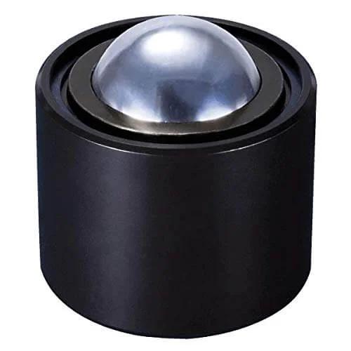 Plain Fit Heavy Duty Ball Transfer Unit with 1 Inch AISI 52100 Chrome Steel Ball 500 lb Load Low Friction User Serviceable Any Orientation
