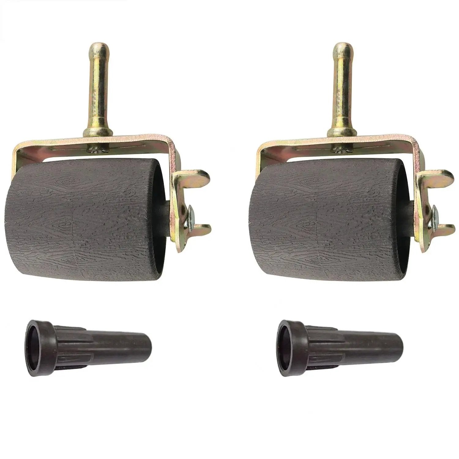 Two Pack Heavy Duty Metal Bed Frame Casters With Brakes Locking Casters For Furniture Standard Leg Sockets On Bed Frames 600 Lb Weight Capacity Smooth Rolling On Carpet Or Hard Floors