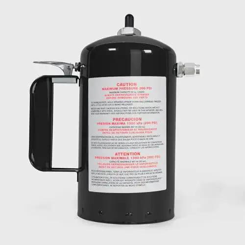 Heavy Duty Refillable 32oz Pressurized Sprayer For Oil Solvent Degreasers And Lubricants With Adjustable Nozzles A Durable Steel Canister