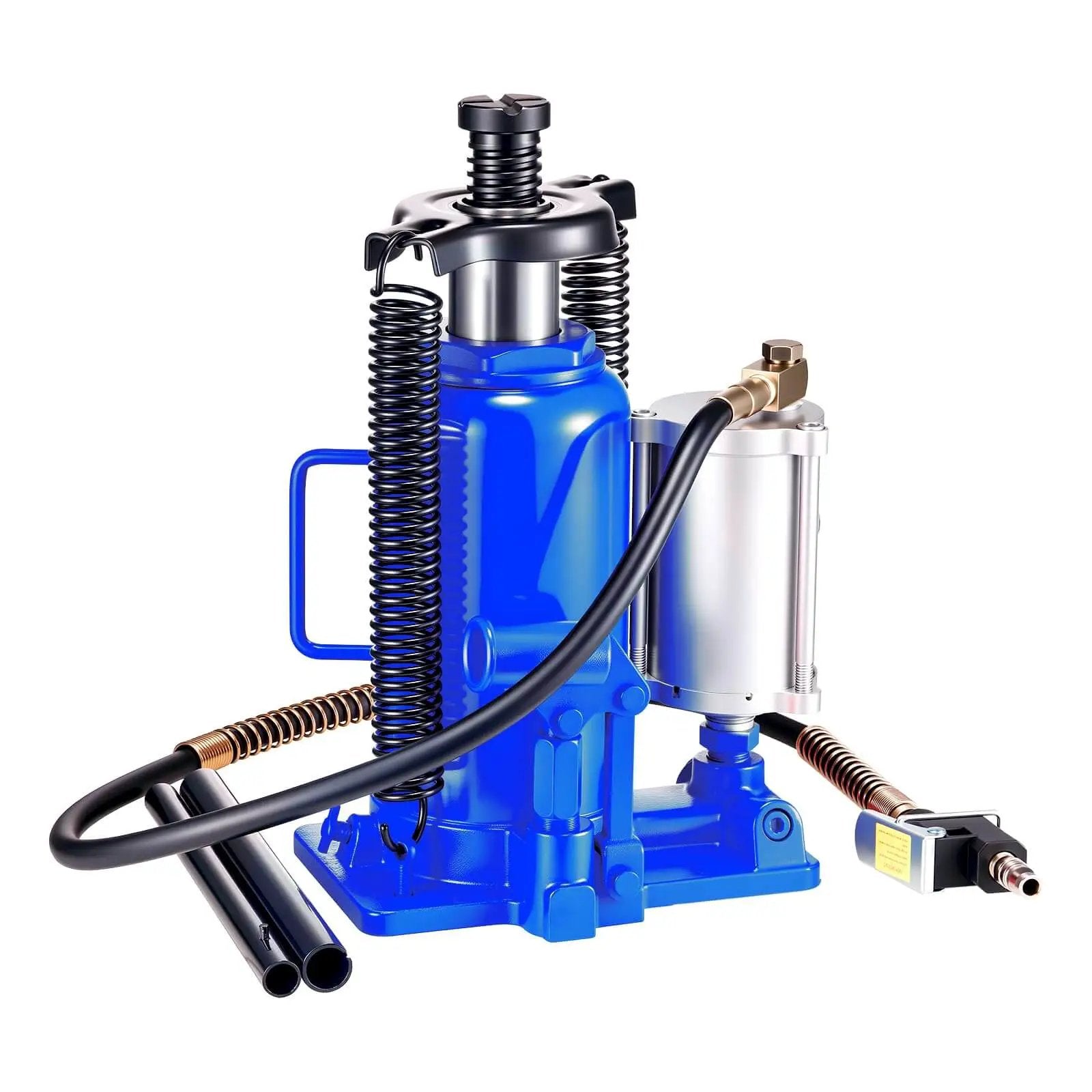 Heavy Duty 20 Ton Bottle Jack With Pneumatic Or Manual Lift For Cars SUVs Trucks And RVs, 10.2 To 19.5 Inch Lifting Range