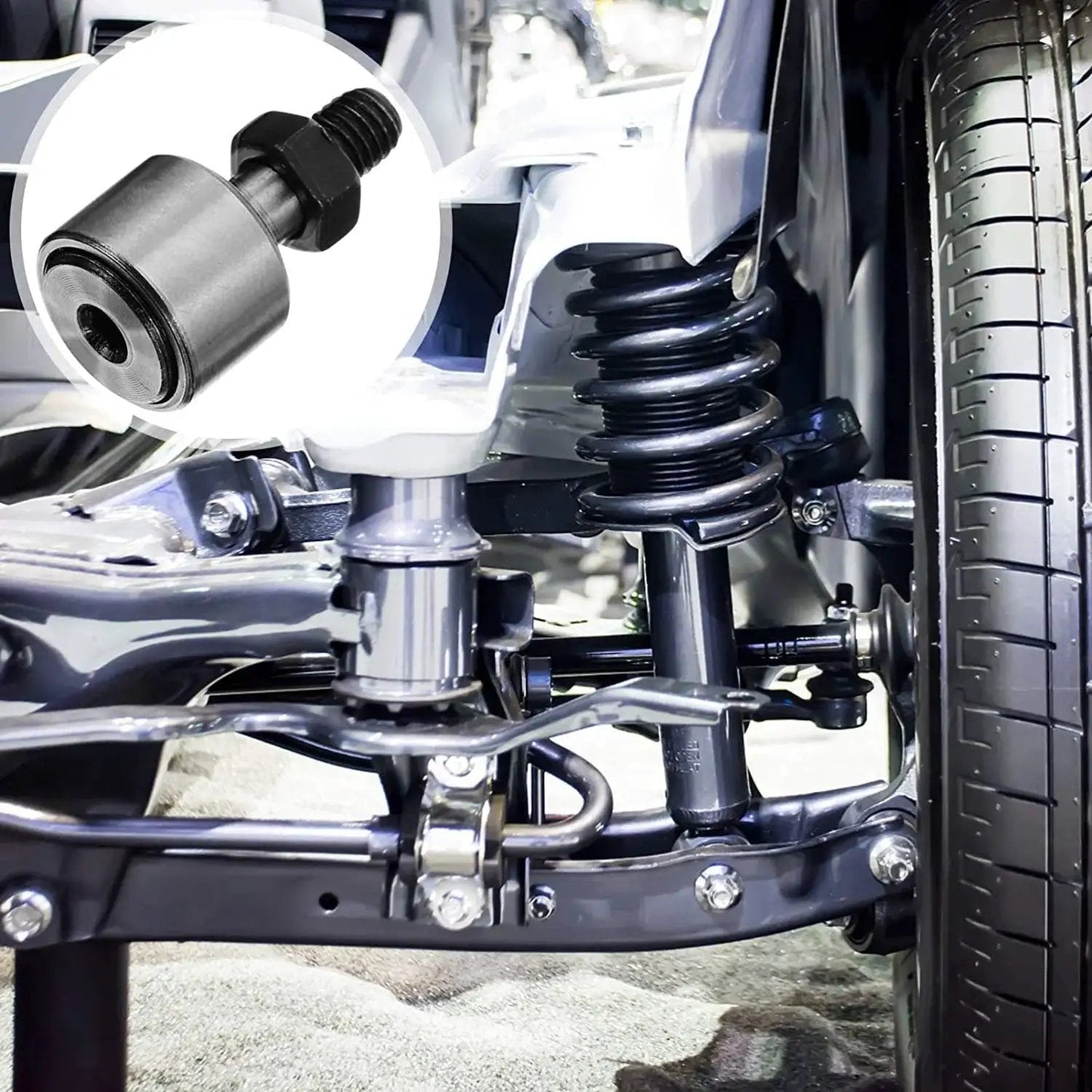 Beefed Up Heavy Duty Cam Follower Track Roller Bearings CF12 KR30 4 Piece Set installed on machinery, close-up view