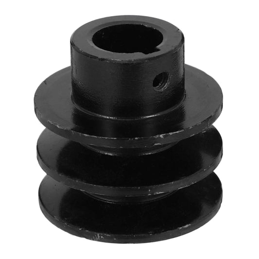 Heavy Duty Cast Double Groove Pulley Pulley Wheel Replacement for V-belt Water Pump Gas Engine Sheave Belt Simple Installation
