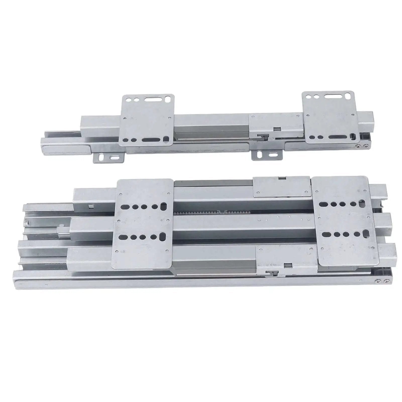 Bottom Mount Heavy Duty Drawer Slide With Pull Out Function for kitchen cabinets and closets, metal slide set for smooth operation