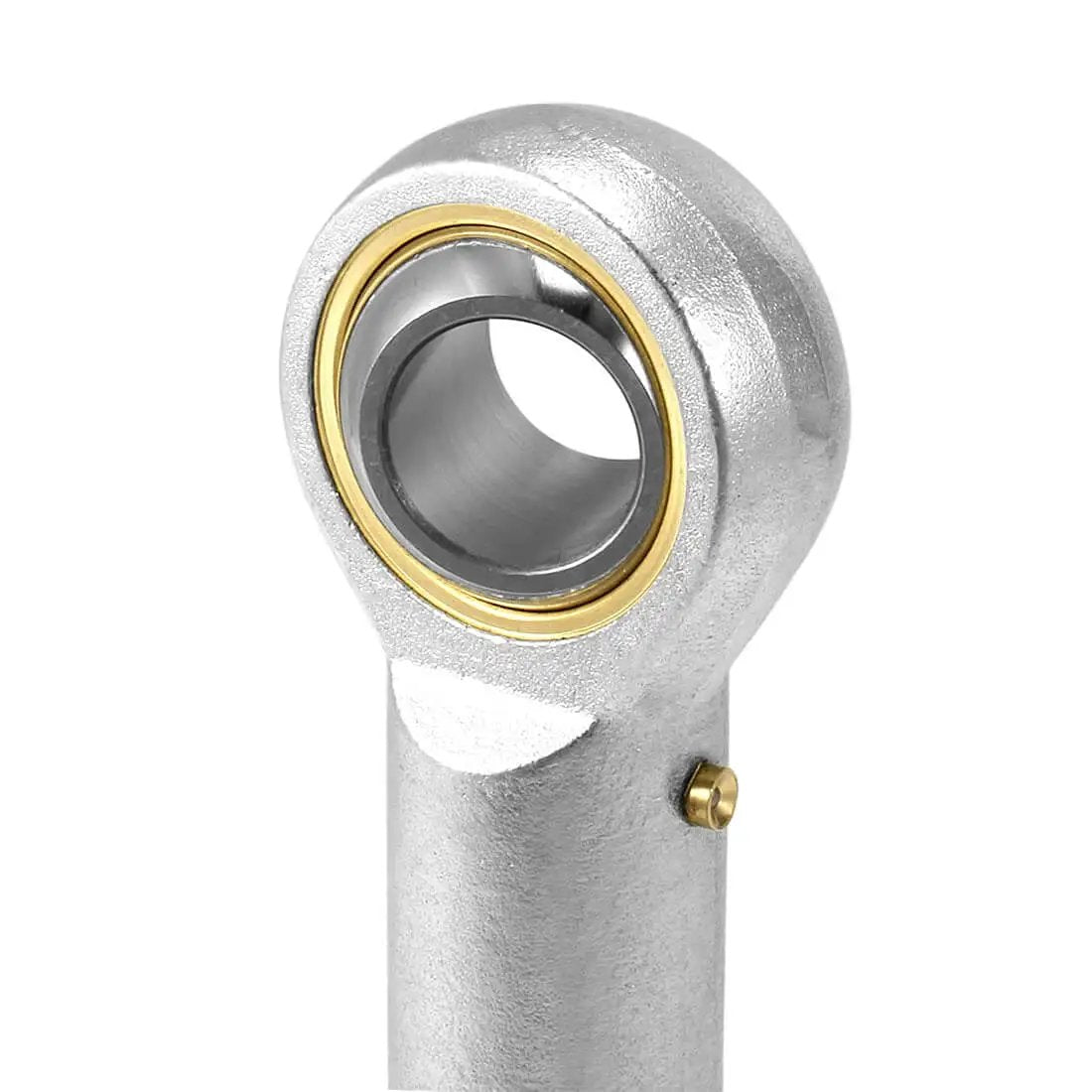 Close-up of Heavy Duty Rod End Bearing 3/8 Inch Bore 3/8-24 Right Hand Thread Self Lubricating Female Heim Joint