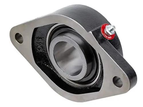 One Seven Sixteenth Inch Flange Block Ball Bearing FX3S223E Heavy Duty Cast Iron Housing with engineered seals front view