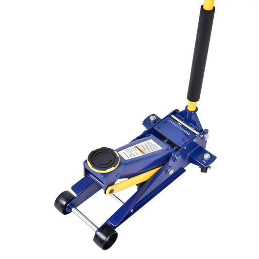 Heavy Duty 3 Ton Floor Jack With Low Profile Design, Hydraulic Steel Service Jack, Quick Rise Double Pump Lift