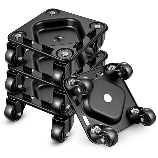 2000 lb heavy duty furniture dolly with groove design, carbon steel panel movers, anti slip grooves and L shaped baffles, 360° rotatable ball bearing caster wheels, furniture lifter set for moving large furniture and appliances