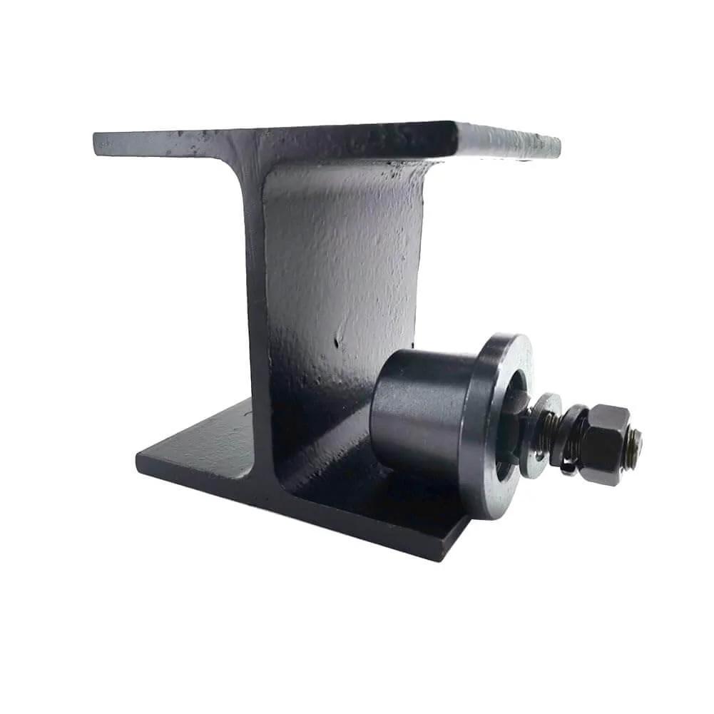 4 Pcs Heavy Duty I Beam Trolley Rollers with Double Bearing Wheels Adjustable Design for Straight or Curved I Beams