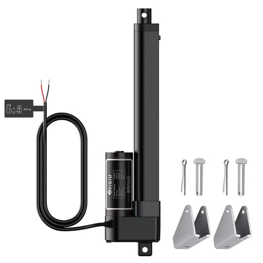 Beefy 12V Heavy Duty Linear Actuator With 8 Inch Stroke, 660 Lbs Capacity 3000N, mounting brackets, IP65 waterproof dustproof