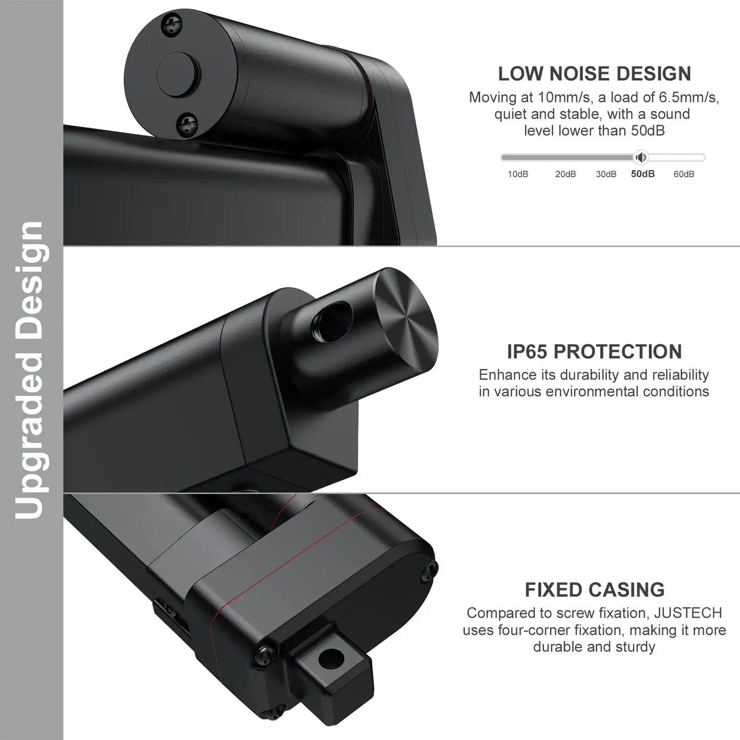 Heavy Duty 12V Linear Actuator 660 LBS 3000 N With 6 Inch Stroke IP65 rated with low noise and fixed casing features