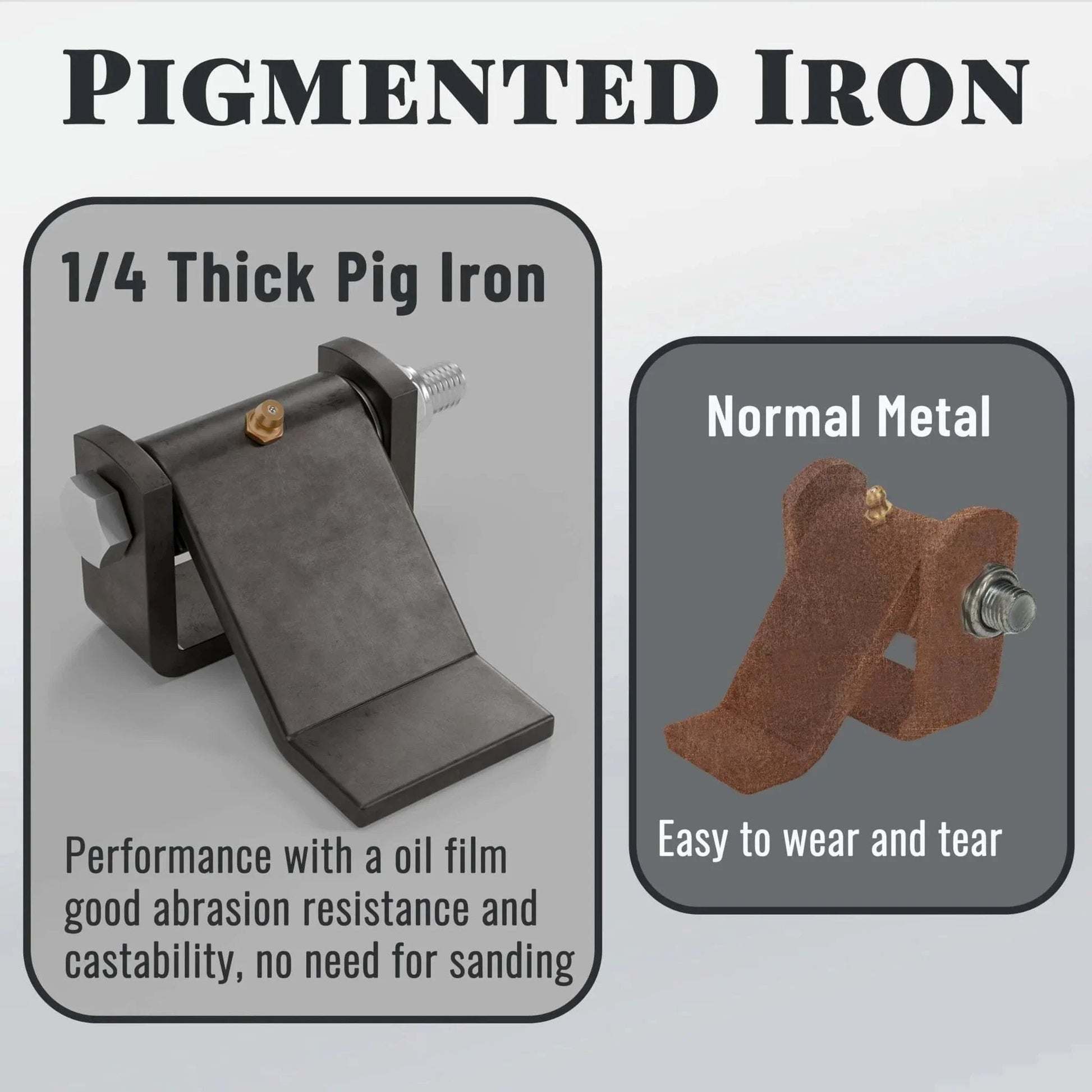 Comparison of Heavy Duty Trailer Hinges With Grease Zerk For Dump Truck Gates And BBQ Smokers 4 Pack Pig Iron Construction vs normal metal