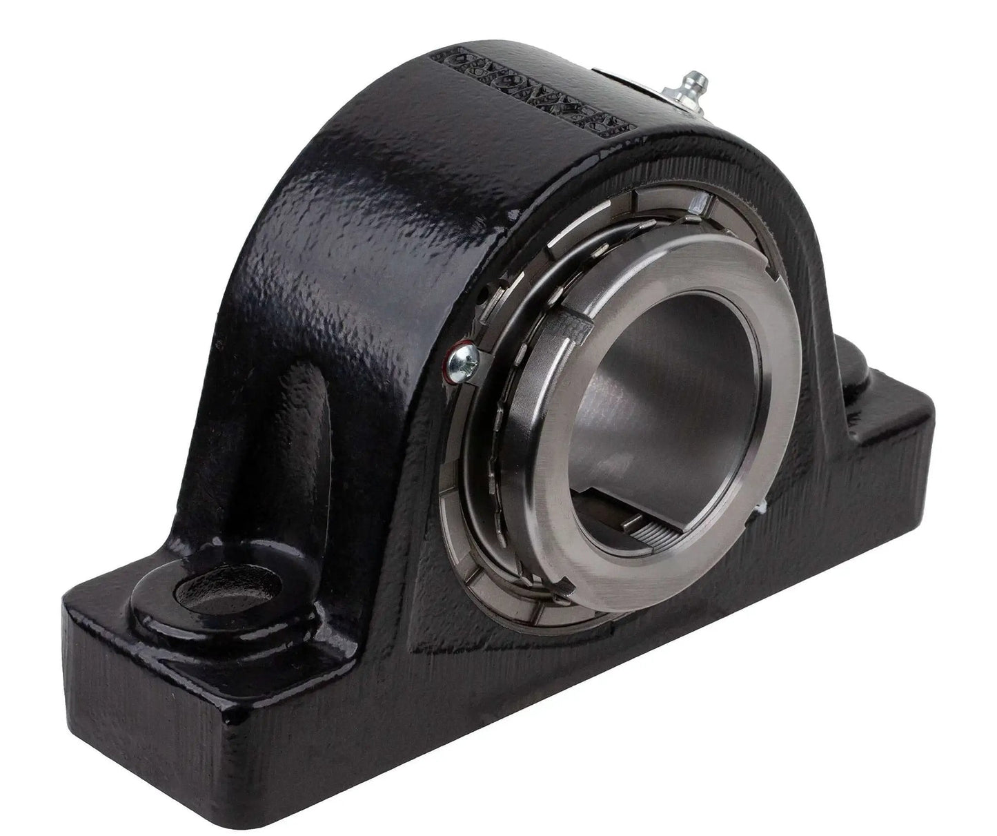 Solid Housed Pillow Block Spherical Roller Bearing Two And Seven Sixteenths Inch Bore Rexnord Link Belt PB22639HK81 Cast Iron Housing