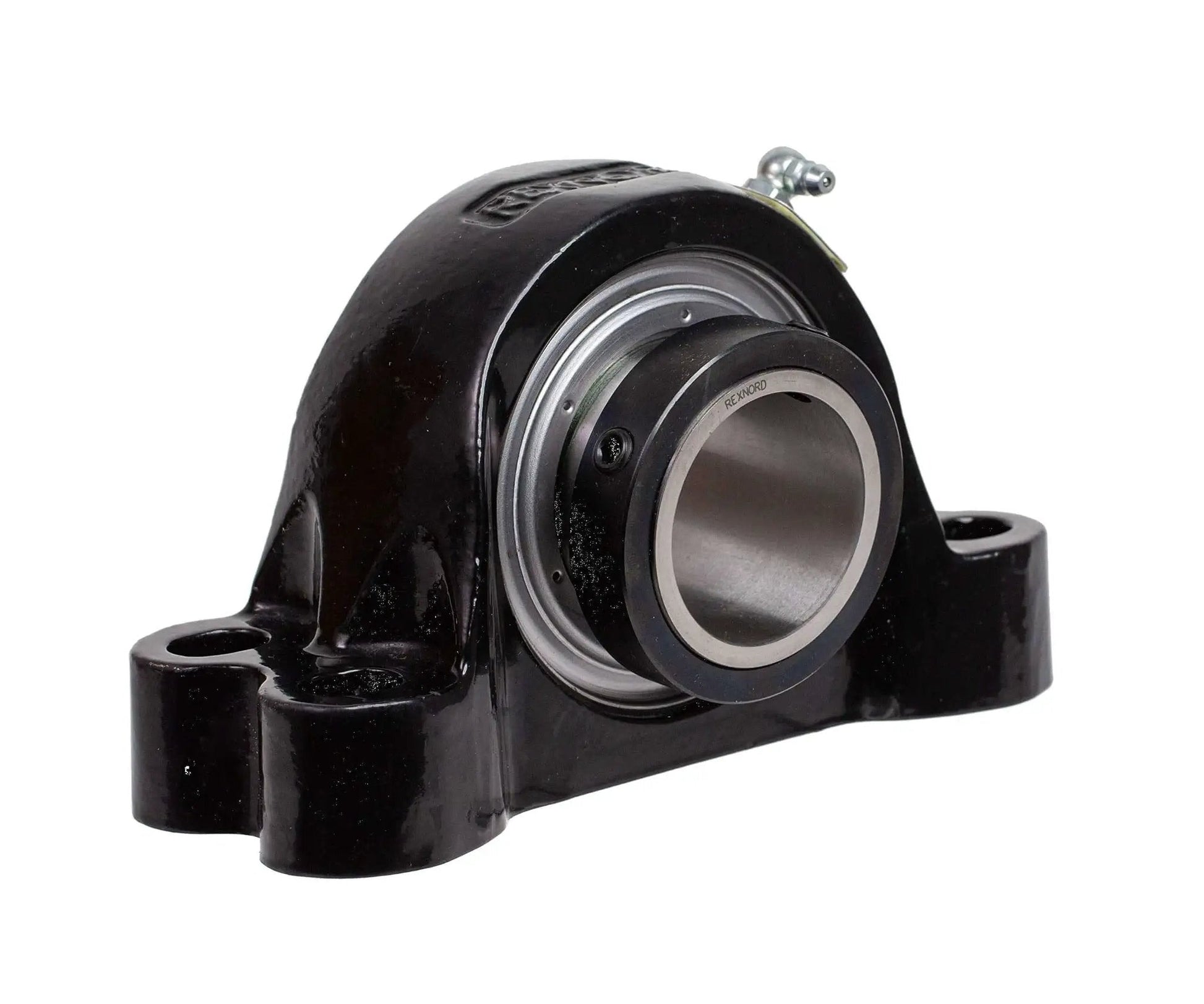 Heavy-Duty Solid-Housed Pillow Block Spherical Roller Bearing With Cast Iron Housing For Industrial Machinery, One And Fifteen Sixteenths Inch Bore