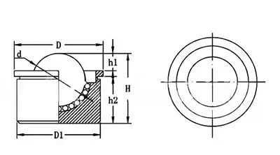 Heavy Duty Roller Bearing Unit 8mm Ball Transfer Unit Bearing Conveyor Ball Leisurely