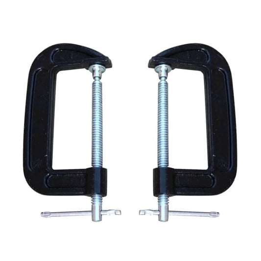 3 Inch Heavy Duty C Clamp Set, Industrial Steel C Clamps For Woodworking, Welding And Building, 2 Pack
