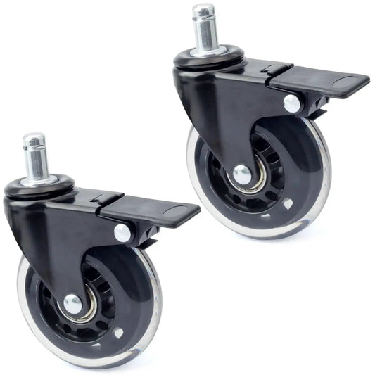 2 Pack 3 Inch Swivel Caster Wheel With Brake Replacement For Traeger Pellet Grills Timberline 850 1300 Ironwood 650 885 Texas Elite 34 Pro 780