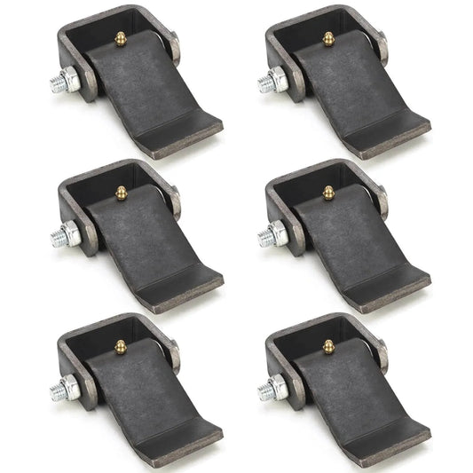 Weld On Trailer Hinges With Grease Fitting Short Leaf Heavy Duty Dump Trailer Hinges For Truck Trailer Doors Six Pack