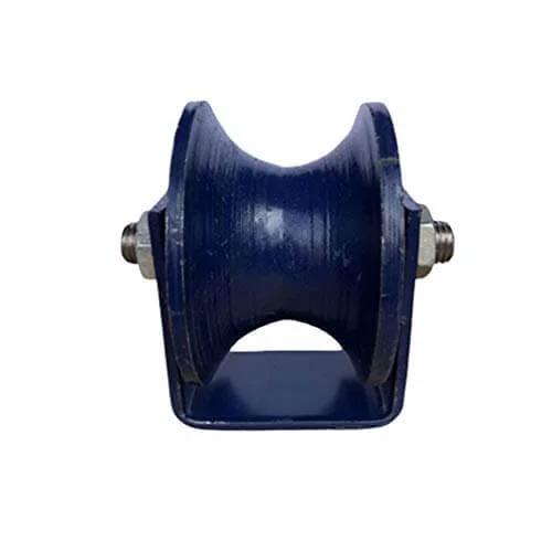 Pulley,Pulley Wheel, U-Groove Casters,Cast Iron,Heavy Duty Barn Door Rigid Wheel,Hardware for Inverted Track,Round Tube,Rolling Gate