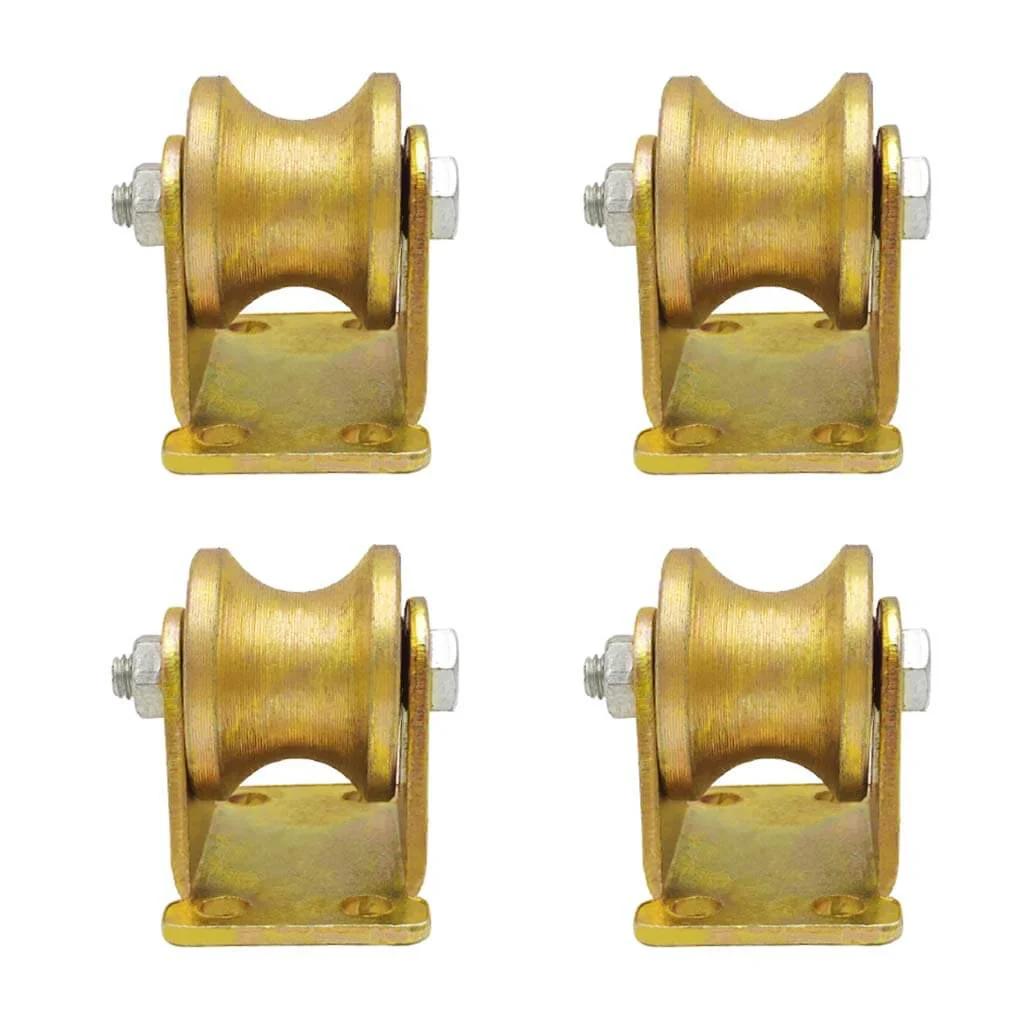 Heavy Duty Rigid Wheel Set for Inverted Track, Sliding Doors, Industrial Machines, Maximum Load of Single Wheel 1000kg, 4 pcs, 1.2in