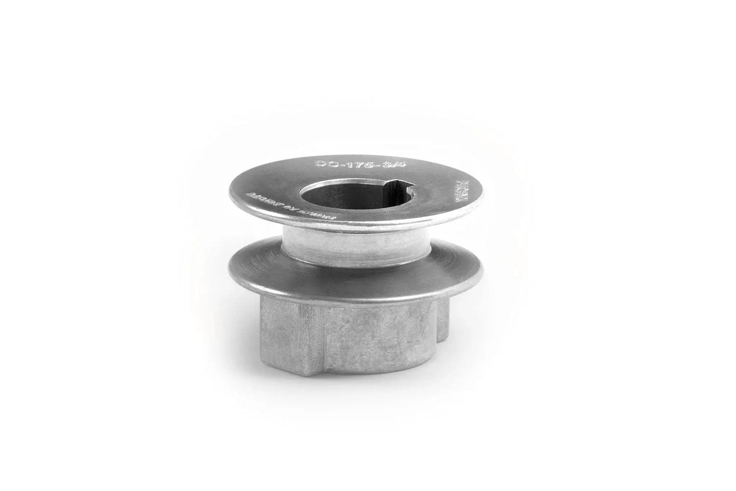 Heavy Duty 1.75 Inch V Groove Drive Pulley 34 Degree Zinc Alloy Die Cast With 3/4 Inch Bore Compatible With 4L A Belts front view