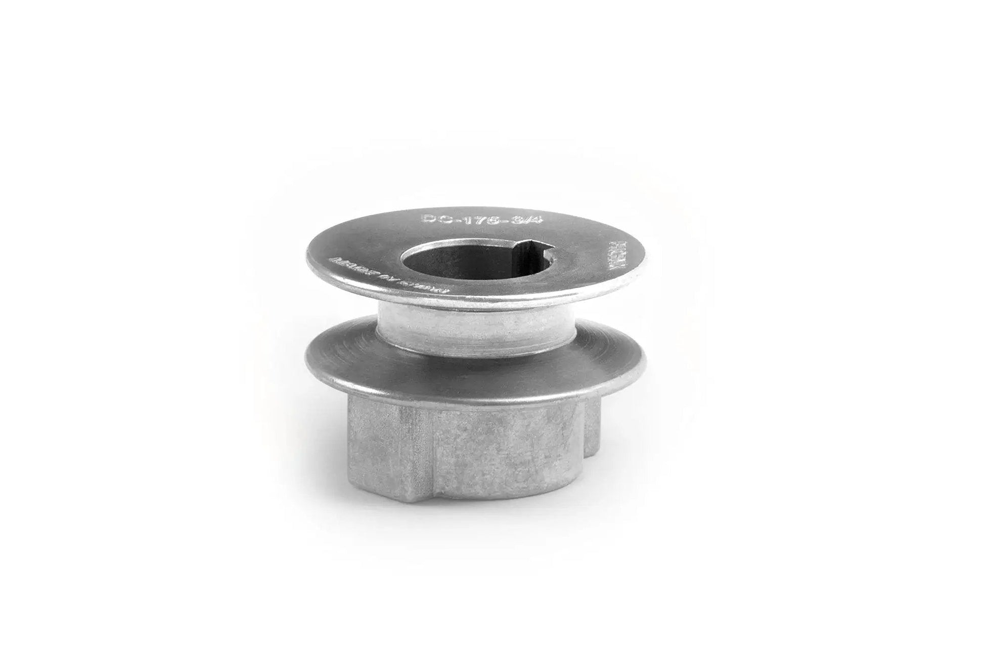Heavy Duty 1.75 Inch V Groove Drive Pulley 34 Degree Zinc Alloy Die Cast With 3/4 Inch Bore Compatible With 4L A Belts front view