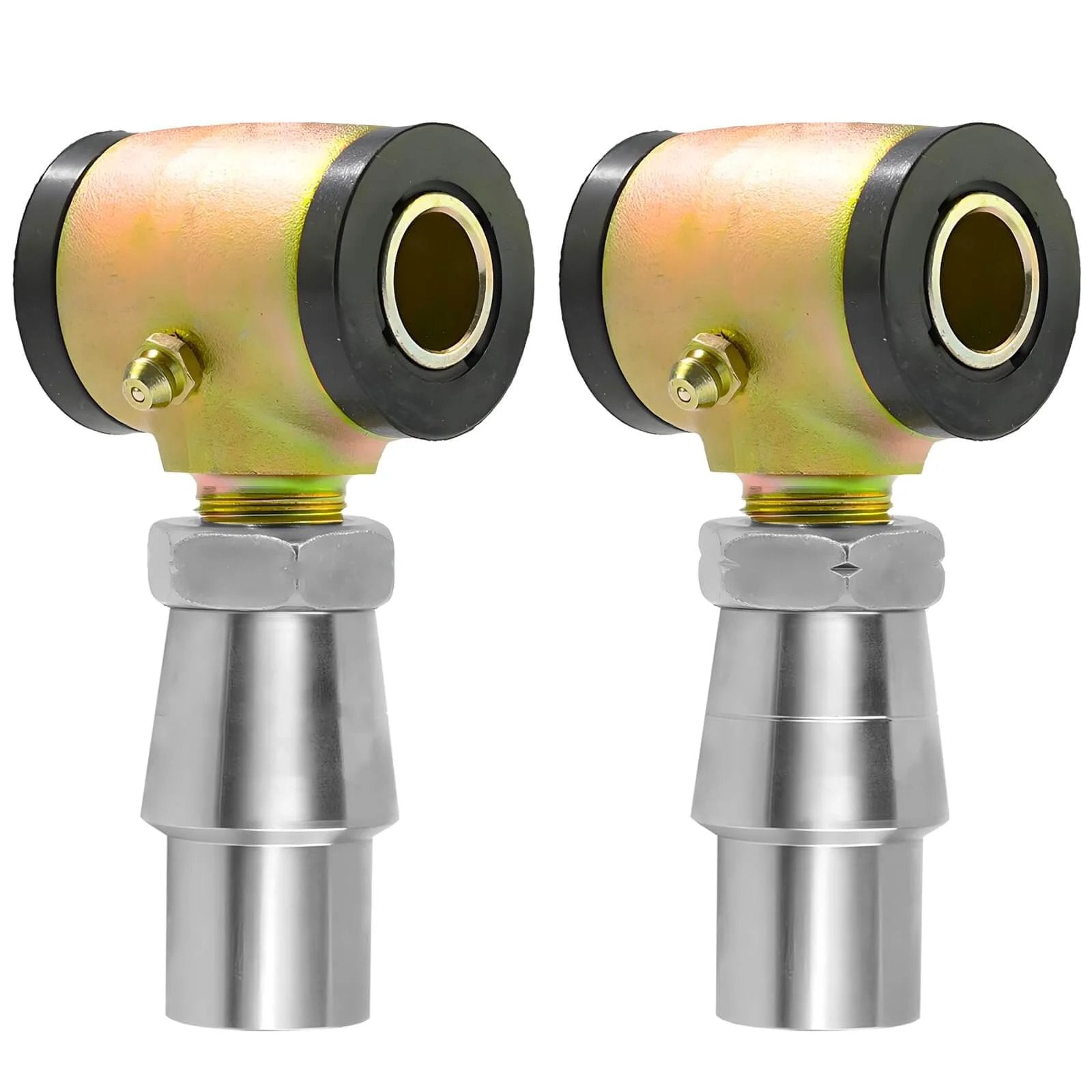 5/8-18 Heim Joint Rod End Kit, chromoly rod ends with left and right hand thread, polyurethane bushings, zinc plated steel