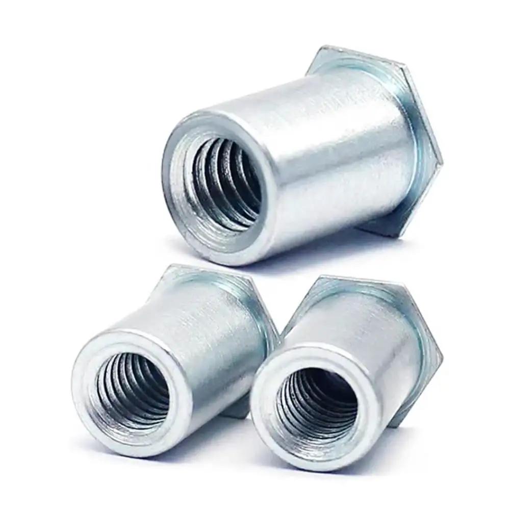 Hexagonal Through Hole Rivet Columns Pack 10 To 50 Pieces M2 To M6 304 Stainless Steel Rivet Nuts for machinery and automotive use
