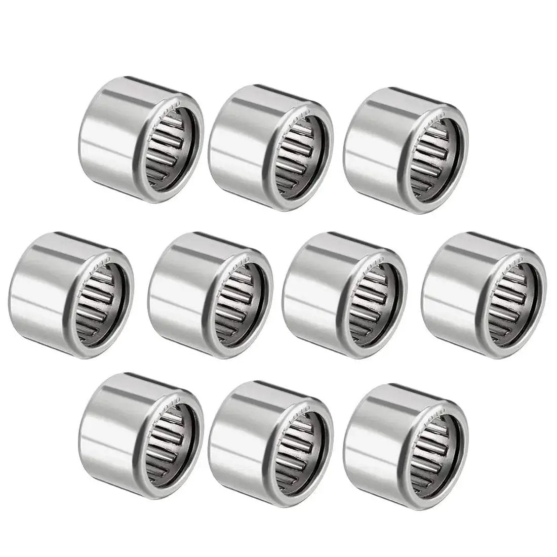 Drawn Cup Needle Roller Bearing Set Open End HK1010 10mm Bore 14mm Outer Diameter 10mm Width Pack Of 10 displayed