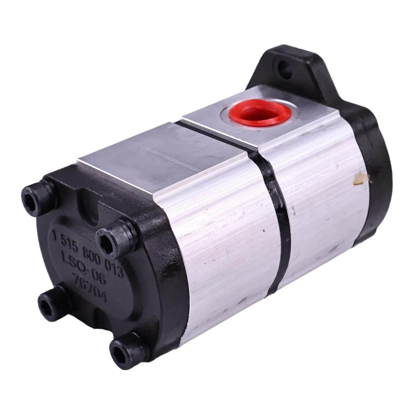 HOLDWELL 10T Hydraulic Gear Pump 67051095 67051100, silver casing, compatible with Casappa PLP20.7 series, side view