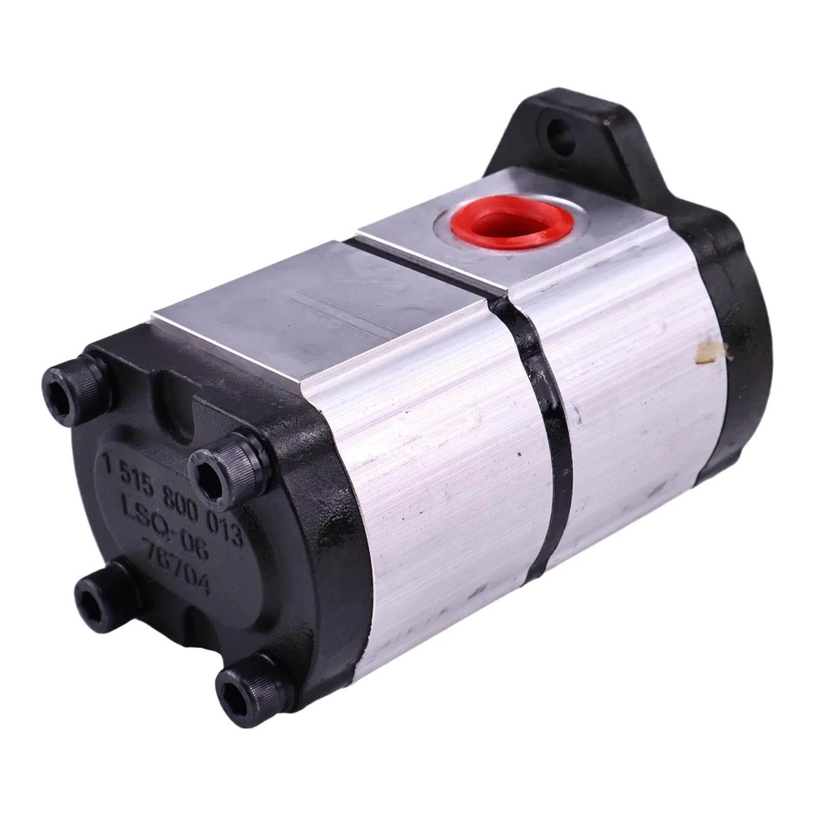 HOLDWELL 10T Hydraulic Gear Pump 67051095 67051100, silver casing, compatible with Casappa PLP20.7 series, side view