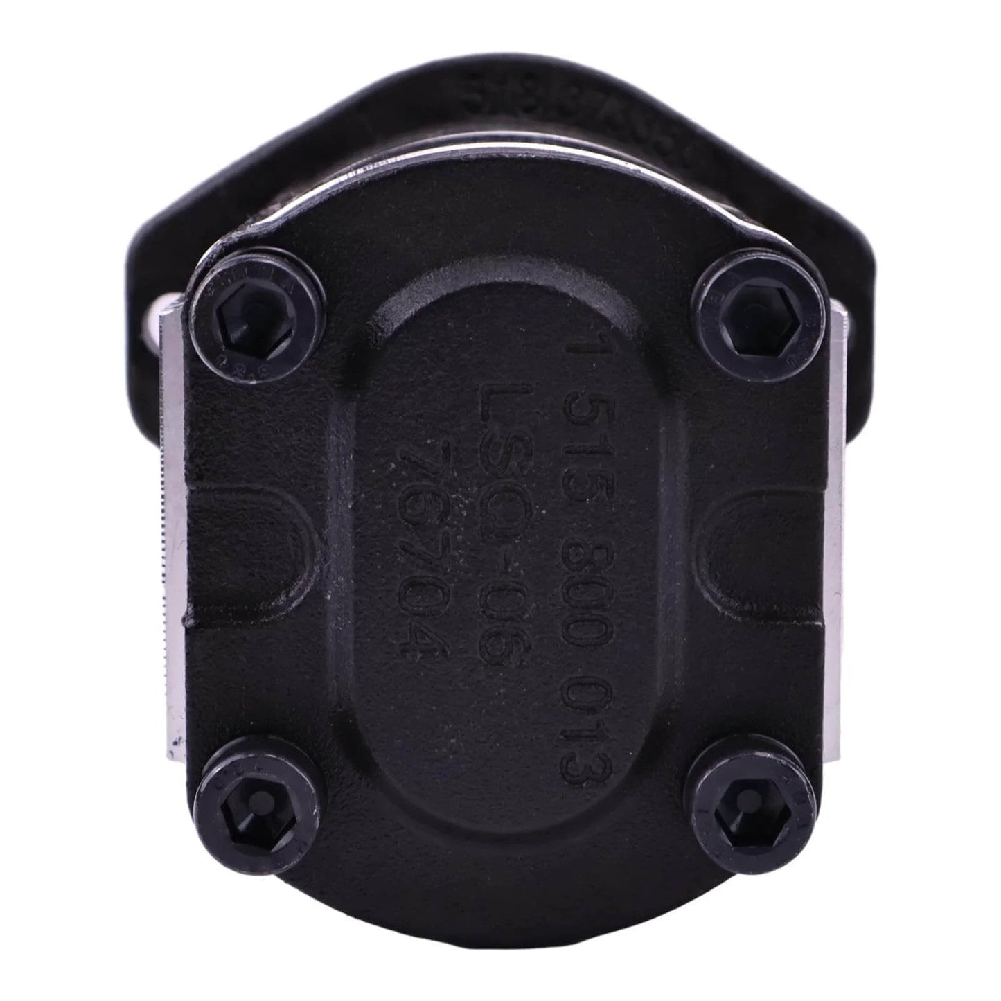 Front view of HOLDWELL 10T Hydraulic Gear Pump 67051095 67051100 compatible with Casappa PLP20.7,2-01W4LOD, 8.15cc+8.15cc