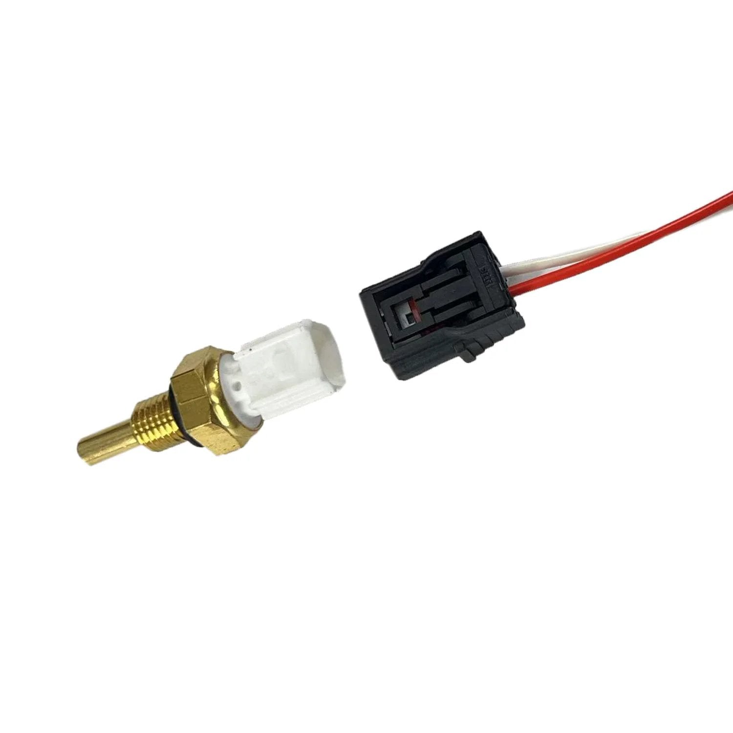 Coolant Temperature Sensor With Connector Pigtail Harness For Honda Cars And SUVs For Honda Fans Compatible With Accord Civic Crosstour Fit Odyssey Pilot Ridgeline And More 37870 Series Replacement Sensor, close-up view.
