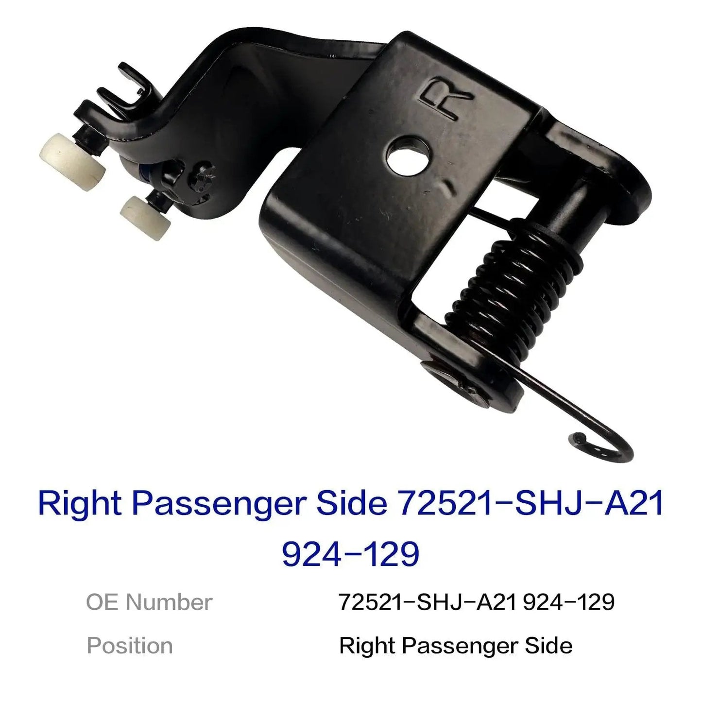 Odyssey Right Sliding Door Roller Assembly For 2005 2006 2007 2008 2009 2010 Models Including EX L Touring Passenger Side Power Center Roller Hinge Replacement 924 129 72521 SHJ A21 Delivers Smooth Operation Quiet Performance Easy Install front view showing hinge and rollers