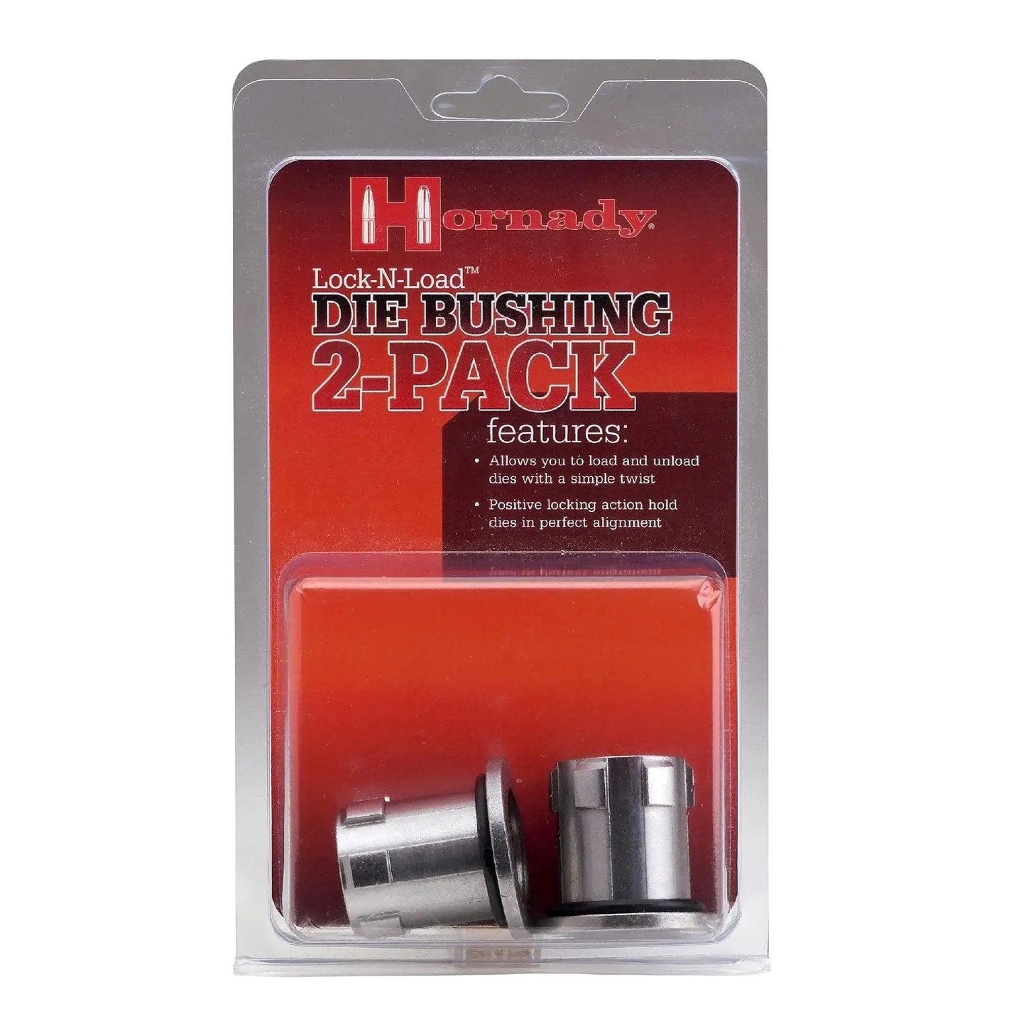 Lock N Load Die Bushing Set Two Pack For Quick Die Changes On 7 8 14 Threaded Dies Keeps Die Settings Between Swaps package