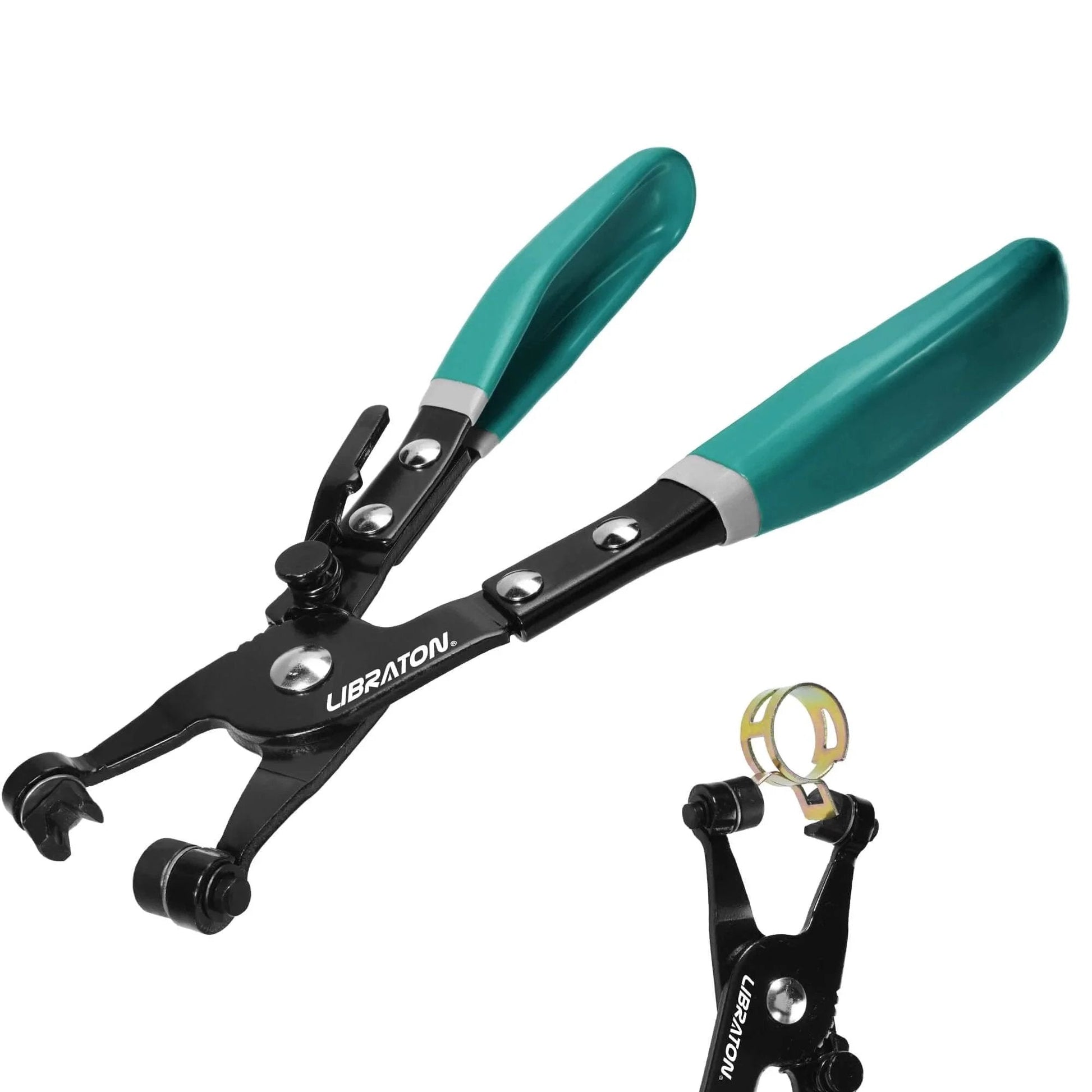 Hose Clamp Pliers Professional Swivel Flat Band Tool For Easy Removal And Installation On Flat Band Or Ring Type Hose Clamps