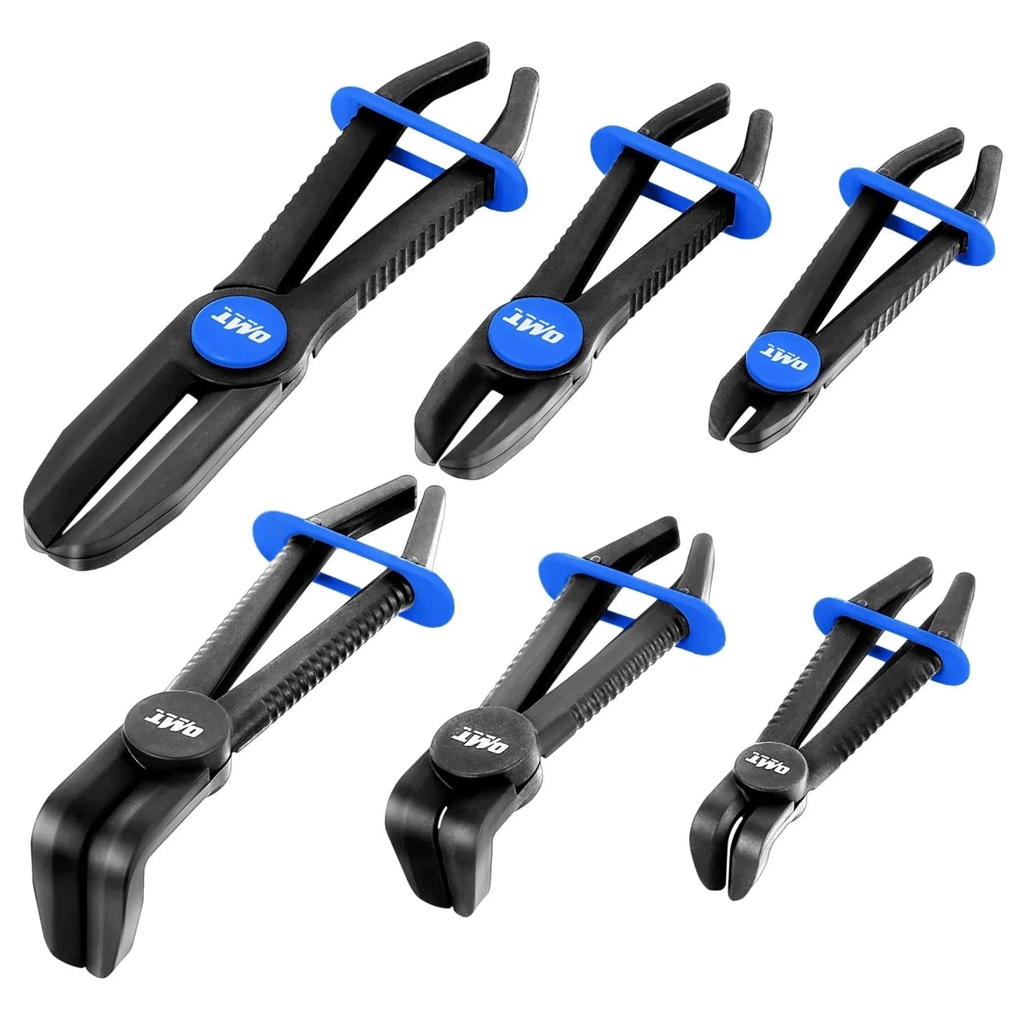 6 Piece Hose Pinch Off Pliers Set For Flexible Hoses Brake Fuel And Coolant Maintenance With Straight And 90 Degree Pliers