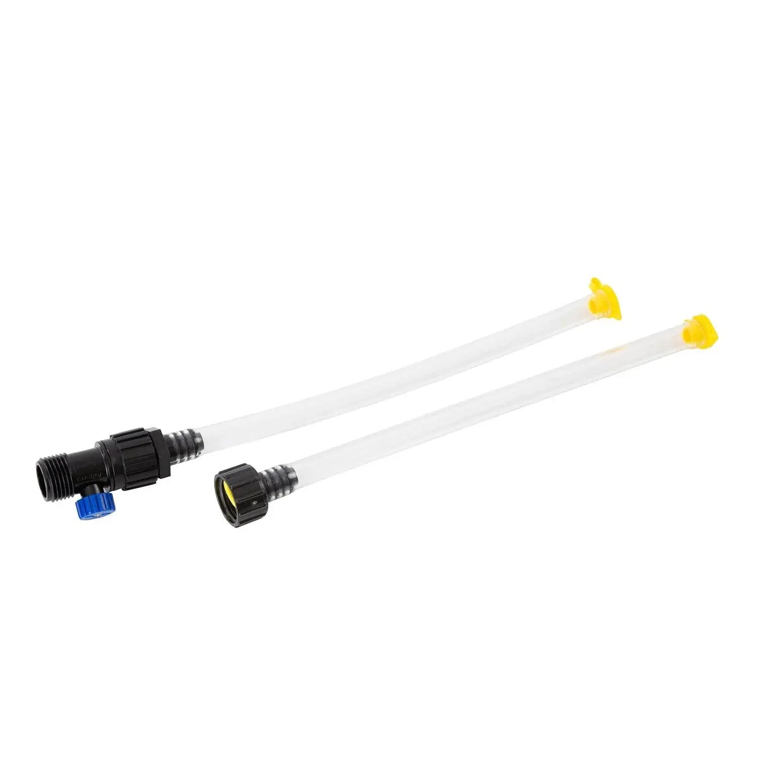 Made in the USA water level tool delivers precise grading for yards and construction, hose-ready with a shut-off valve